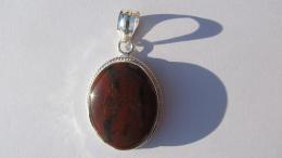 Pendentif obsidienne mahogany