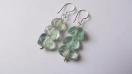 Boucles d'oreilles fluorite