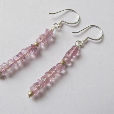 Boucles d'oreilles améthyste