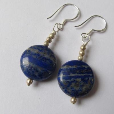 Boucles d'oreilles lapislazuli