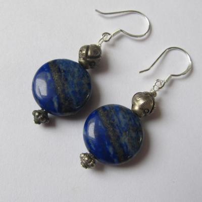 Boucles d'oreilles lapislazuli