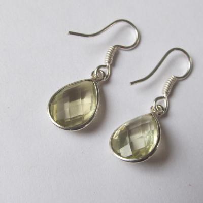 Boucles d'oreilles citrine
