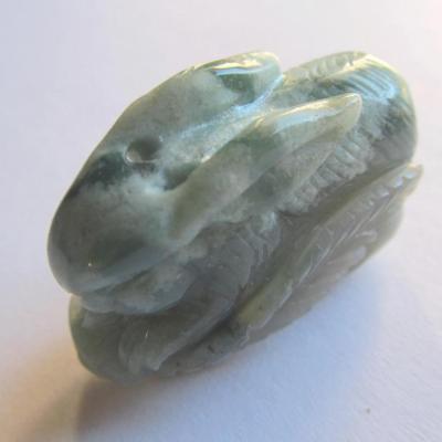 Pendentif lapin jaspe océan