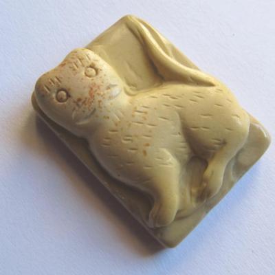 Pendentif chat jaspe