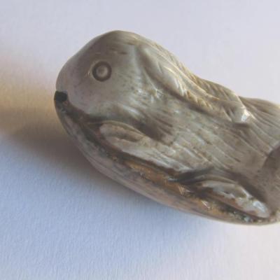 Pendentif lapin jaspe paysage
