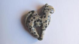 Pendentif chat jaspe dalmatien