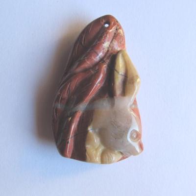 Pendentif lapin agate