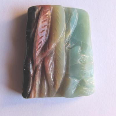 Pendentif chat amazonite
