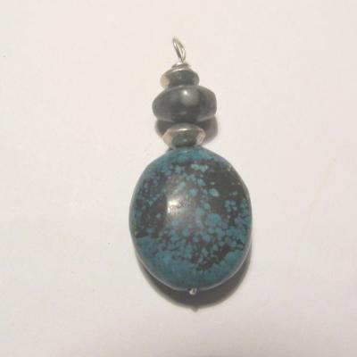 Pendentif turquoise pyrite
