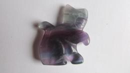 Pendentif chat fluorite