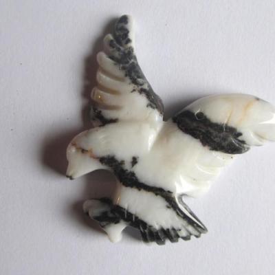 Pendentif aigle jaspe zèbre