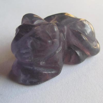 Figurine chat fluorite