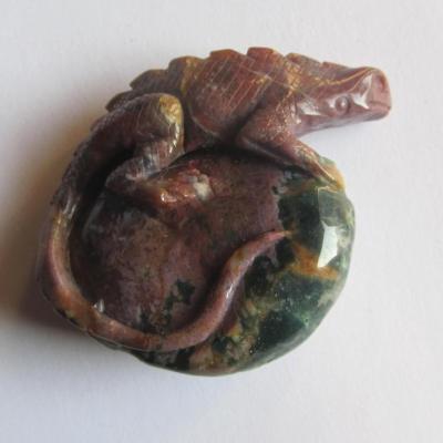 Figure lézard agate