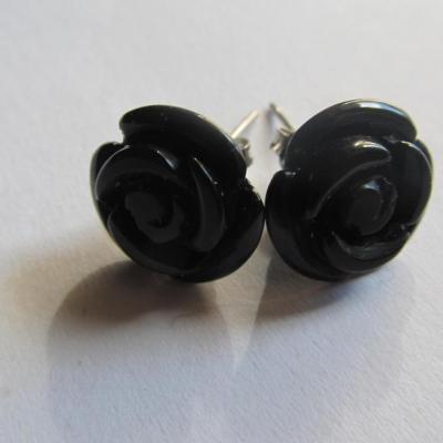Boucles d'oreilles onyx
