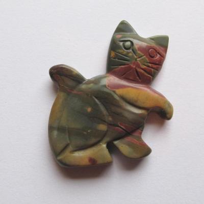 Pendentif chat jaspe picasso