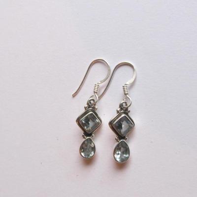 Boucles d'oreilles topaze