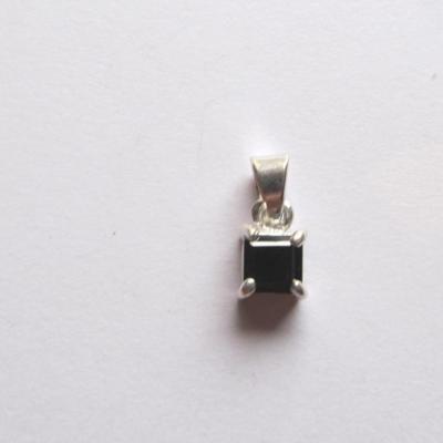 Pendentif onyx, argent