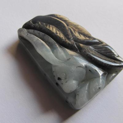 Pendentif lapin amazonite