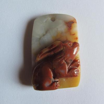 Pendentif lapin agate
