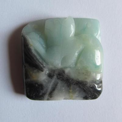 Pendentif chat amazonite