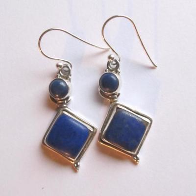 Boucles d'oreilles saphir