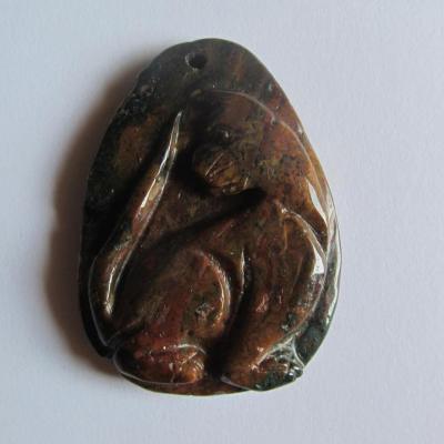 Pendentif chat agate