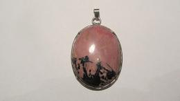 Pendentif rhodonite