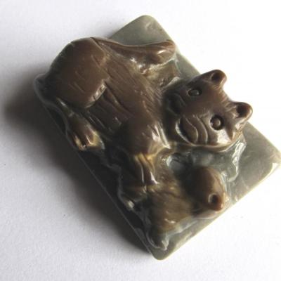 Pendentif chat jaspe succor creek