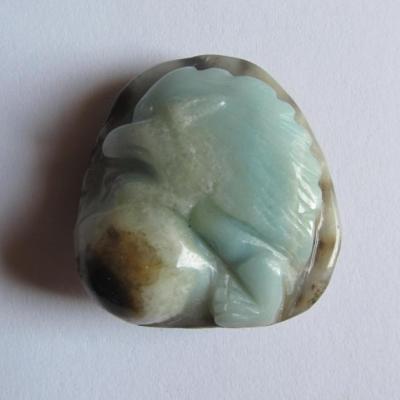 Pendentif hérisson amazonite
