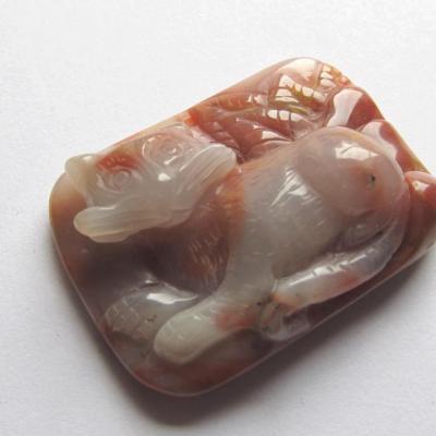 Pendentif chat agate