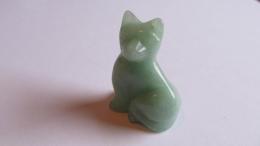 Figurine chat aventurine